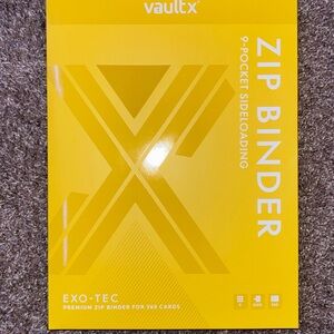 Pokemon VaultX Yellow Zip Binder